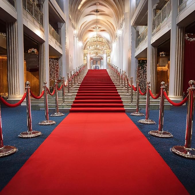BannerBuzz Hollywood Red Carpet Aisle Non Slip Runner Runway Floor Rug - Image 6