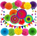 ZERODECO Party Decoration, Pom Poms Flowers, Garlands String Polka Dot and by ZERODECO