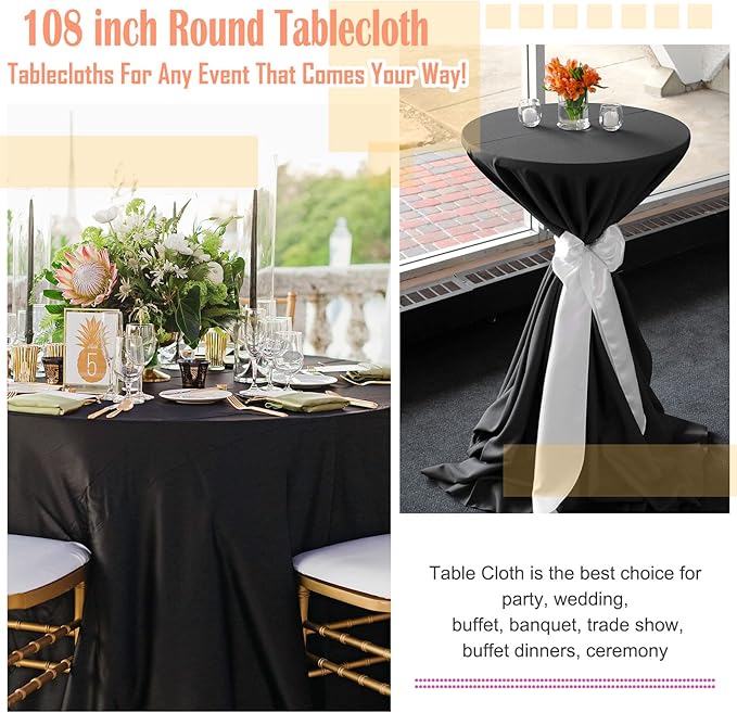 6 Pack Round Tablecloths - Image 6