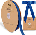 Royal Blue Velvet Ribbon 5/8'' 25 Yards by SIMISIRIBBON