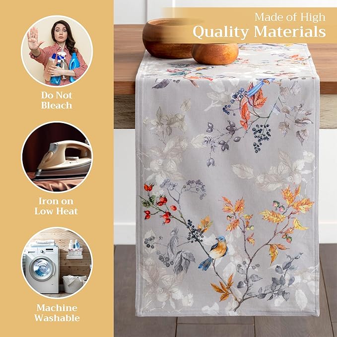Maison d' Hermine Table Runner 100% Cotton Double Layer Table Runners 72 inches - Image 3