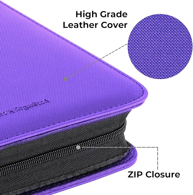 Premium ZiP Trading Cards Binder 9 Pockets, 936 Cards, Large Cards Book Album - Image 8