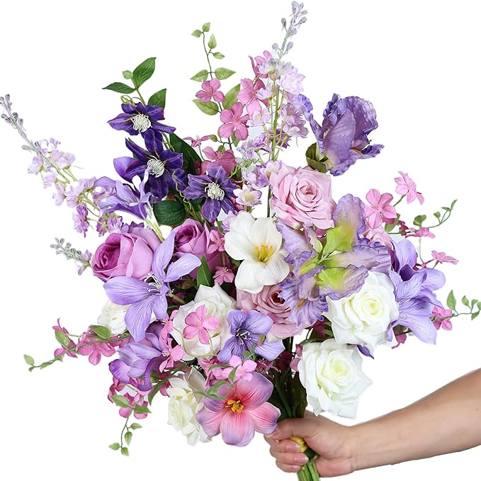 Artificial Flowers Bouquets for Bridal Wedding Home Decor Fake Floral - Image 4