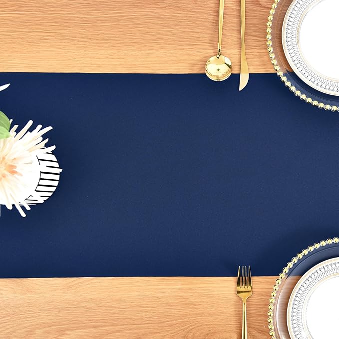 Farmhouse Navy Blue Table Runner Dining Table Runners 48 Inches Long Coffee - Image 8