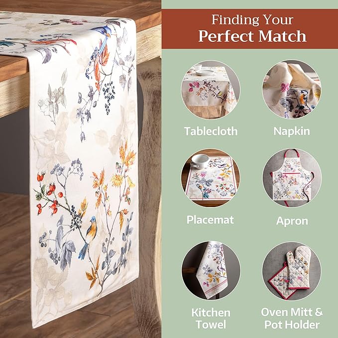 Maison d' Hermine Table Runner 100% Cotton Double Layer Table Runners 108 - Image 5
