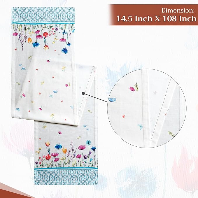 Maison d' Hermine Table Runner 100% Cotton Single Layer Table Runners 108 - Image 4
