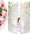 20PCS Laser Cut Wedding Invitations, Wedding Invitation Card Pocket, Quince by JOACHUUY