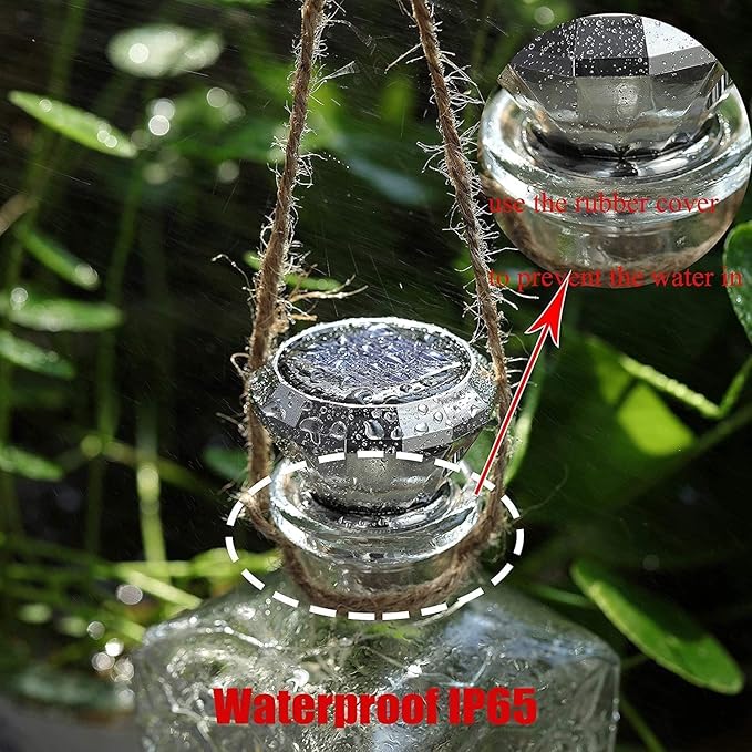 Upgraded 12 Pack Diamond Solar Wine Bottle Lights, 20 LEDs Waterproof Copper - Image 6