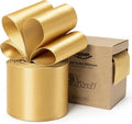 Gold Satin Ribbon Double-Faced Wired Ribbons by Keypan