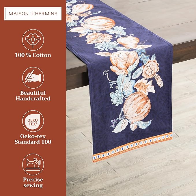 Maison d' Hermine Table Runner 100% Cotton Double Layer Table Runners 72 inches - Image 2