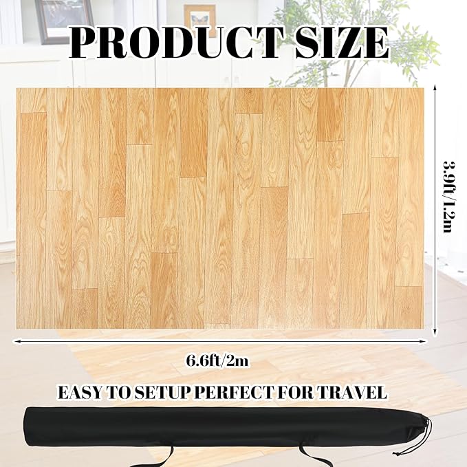 Portable Dance Floor Smooth Ballet Floor Vinyl Dance Mat - Image 2