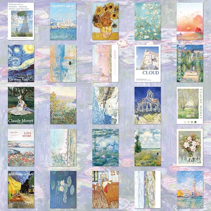 Vintage Oil Painting Scrapbook Sticker, Journaling Supplies - Image 5