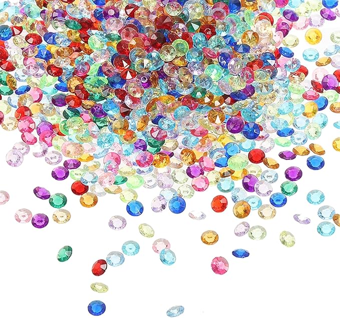 PATIKIL 4000 Pcs Wedding Table Scatter Confetti Crystals 6mm Acrylic Diamonds by PATIKIL