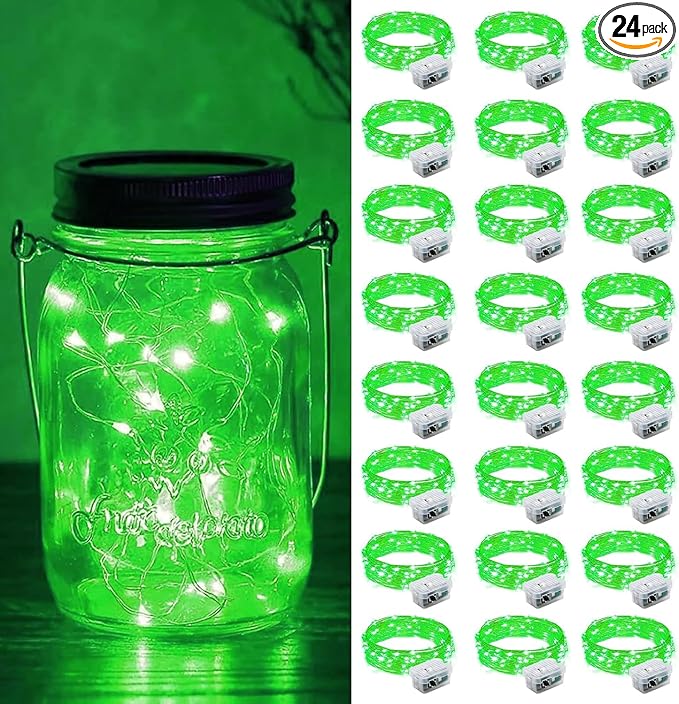ZGWJ 24 Pack Fairy Lights Battery Operated, 7ft 20 Mini LED Fairy String Lights by ZGWJ