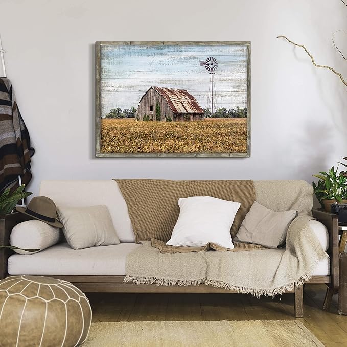 Vintage Farmhouse Wall Art Framed - Image 3
