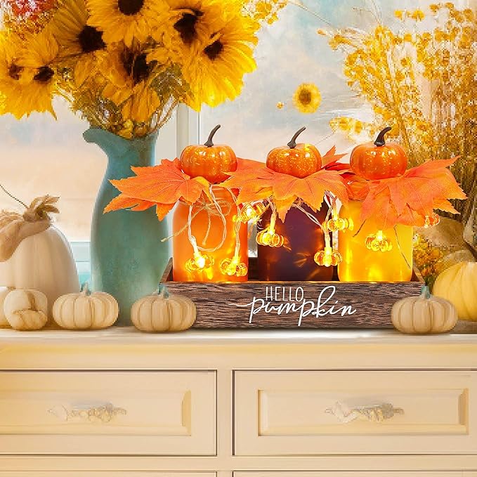 Thanksgiving Decorations Indoor 3 PCS, Thanksgiving Table Decor - Image 3