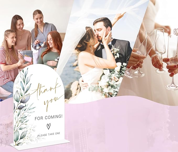 Acrylic Wedding Signs, Wedding Reception Signage, Bridal Shower Table Decor - Image 5