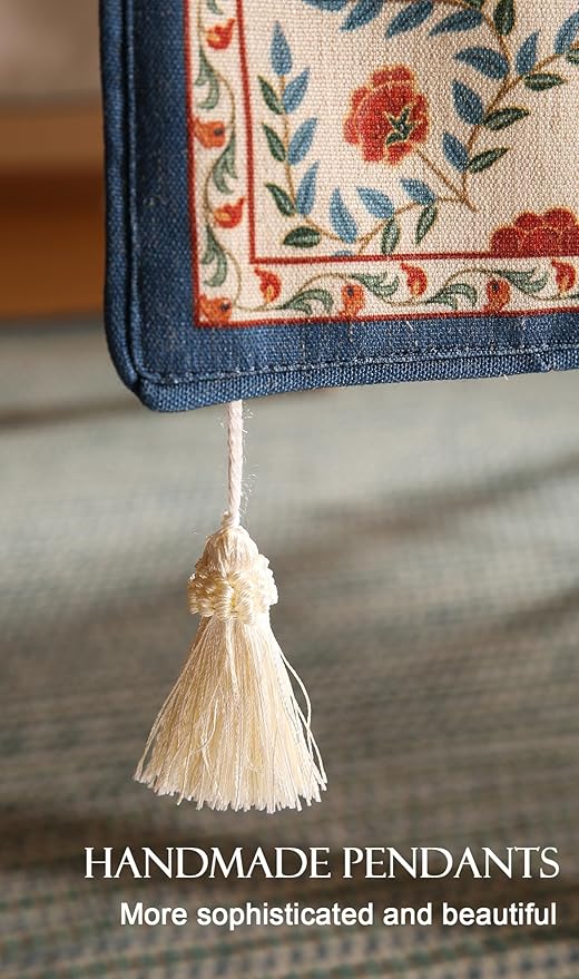 patdrea Designer Vintage Bright Farmhouse Linen Table Runner 102 Inch Long - Image 5