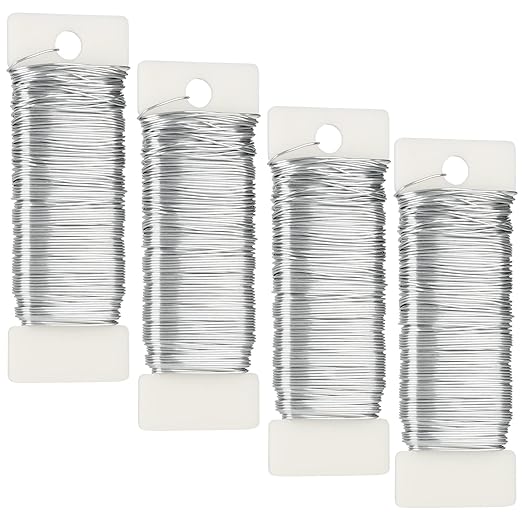 Silver Floral Wire by Febwind