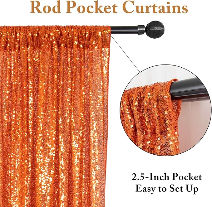 ShinyBeauty Sequin Backdrop, 8 Pieces 2FTx8FT Photo Backdrops, Sparkle Fabric - Image 4