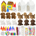Cinrobiye 12 Sets Adopt a Puppy Party Favors DIY Dog Party Boxes Set Include 12 by Cinrobiye