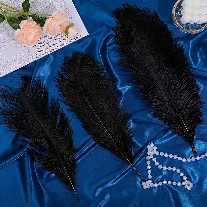 Maitys 90 Pcs Large Natural Ostrich Feathers Bulk 14-16 Inch 12-14 Inch 10-12 - Image 6