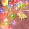 Fairy Lights Battery Operated, Twinkle String Lights Waterproof Silver Wire 5 by Minetom