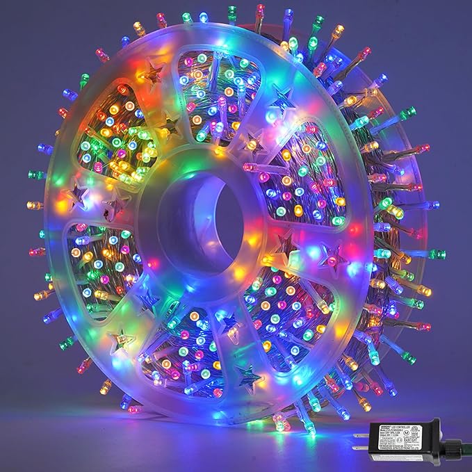 YEGUO 165ft 500 LED Christmas Lights Outdoor Waterproof, 8 Modes Twinkle Tree by YEGUO