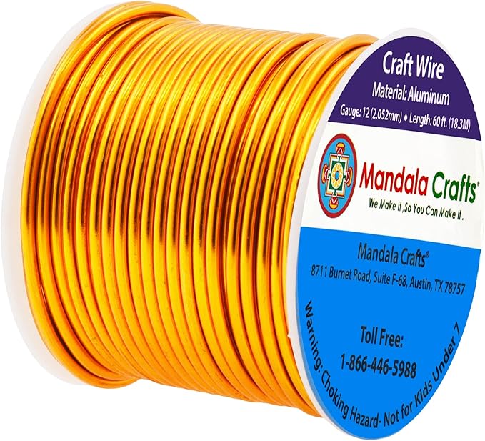 Mandala Crafts 12 Gauge Anodized Aluminum Craft Wire - Image 2