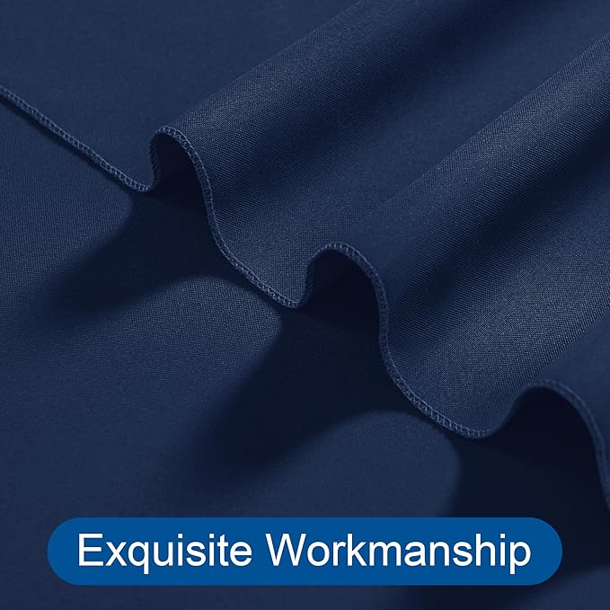 DWCN 10x7 FT Navy Blue Backdrop Curtains - Image 4