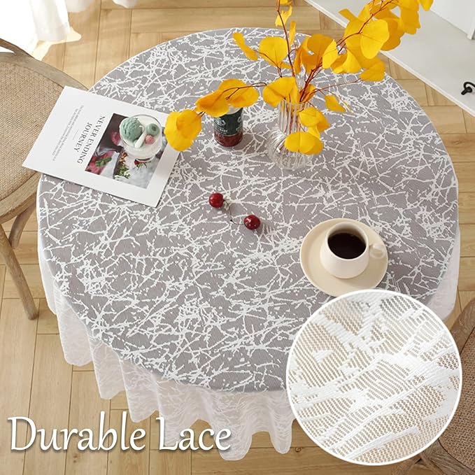 Jeloris Round Lace Tablecloth - Image 4