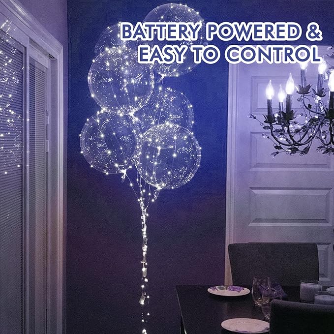 12 Pack Fairy Lights Battery Operated String Lights，7FT 20LED Waterproof Silver - Image 2