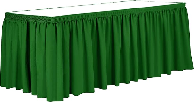 Ultimate Textile Pleat Polyester Fabric Table Skirt by UltimateTextile