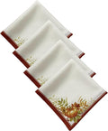 Elrene Home Fashions Autumn Pumpkin Grove Fall Napkins, Seasonal Fall Cloth by ElreneHomeFashions