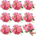Zeyune 8 Pcs Wedding Silk Flowers Fake Silk Flowers Faux Bouquet Hydrangea by Zeyune