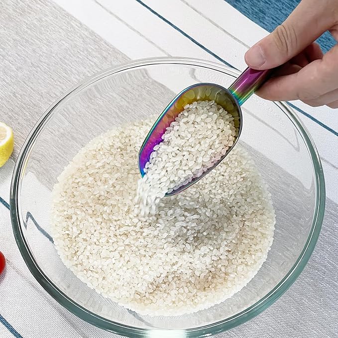 Metal Ice Scoop 3 Oz, Small Stainless Steel Ice scooper - Image 5