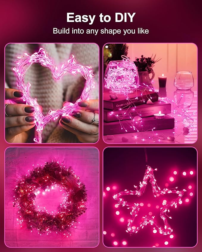 Fairy Lights Battery Operated, Twinkle String Lights Waterproof Silver Wire 5 - Image 2