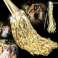 100 Pcs Lighted Wedding Wands LED Tinsel Wands Light up Streamers Sparklers by Simgoing
