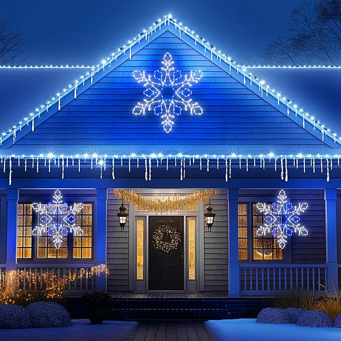 Christmas 35'' Snowflake Lights Decoration - Image 7