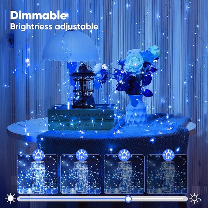 2 Pack 32.8 Ft. Battery Operated Outdoor String Lights - Image 7