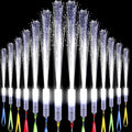 50 Pcs White Fiber Optic Wands Bulk Wedding Sparklers Party Favors LED Light by Tujoe