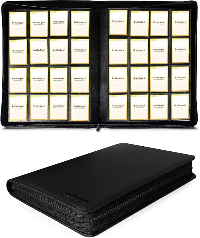 16 Pockets Premium Card Binder 1024 Cards Trading Card Binders Side Load Card by TradingCardProtectionExpert