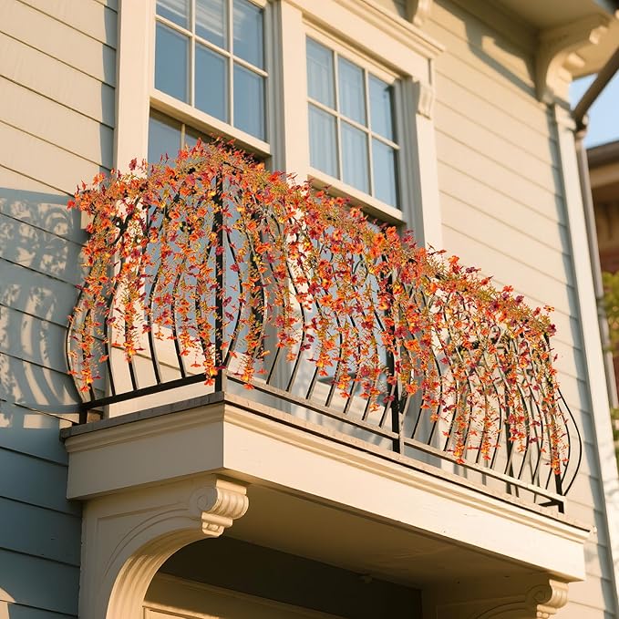 Fall Mums Flowers Artificial Garland - Image 5