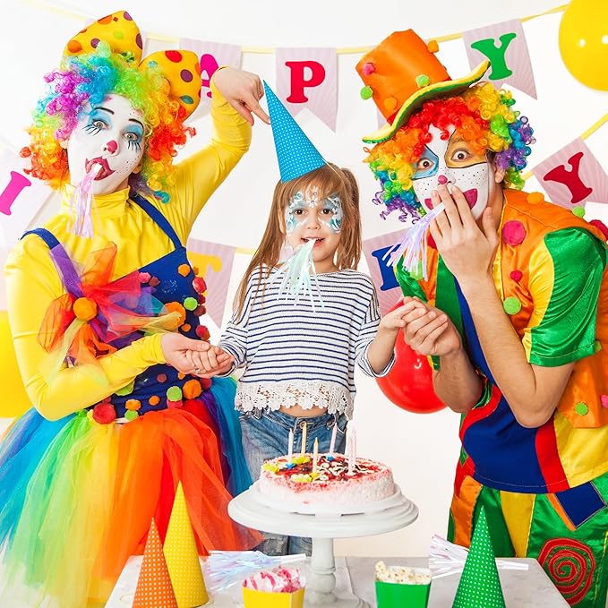 12 Pcs Party Blowers Glitter Noise Makers Metallic Fringed Party Horns - Image 4