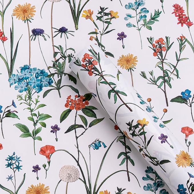 WRAPAHOLIC Kraft Wildflower Wrapping Paper - Image 2