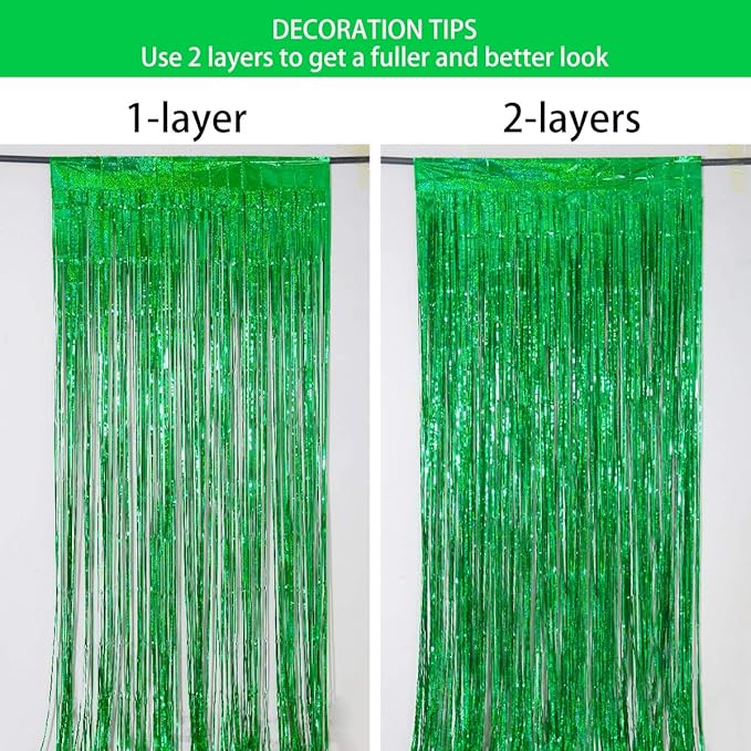 Foil Fringe Curtains April fool's Day Decorations - Image 7