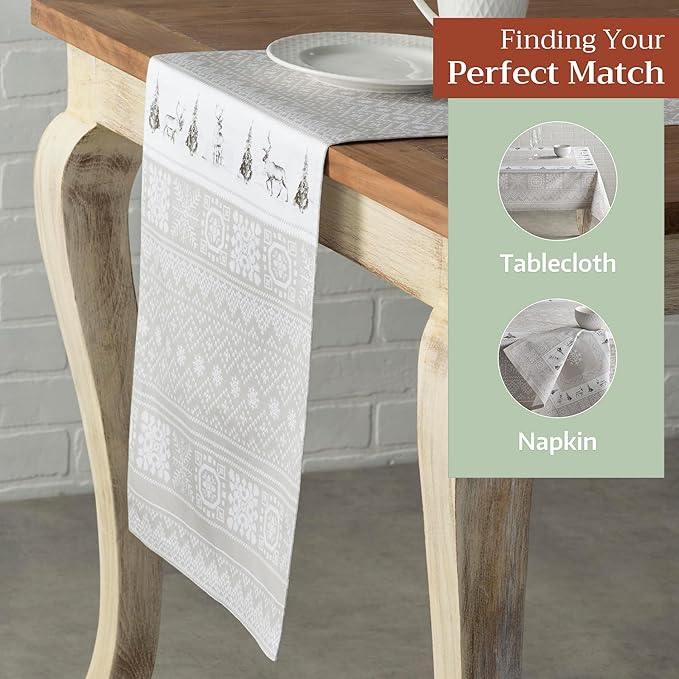 Maison d' Hermine Table Runner 100% Cotton Double Layer Table Runners 108 - Image 5