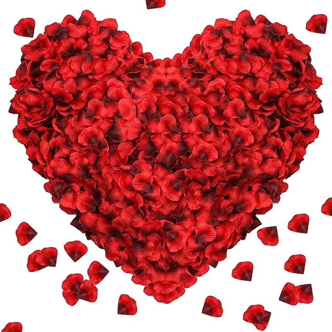 2000Pcs Rose Petals, Artificial Flower Petals Fake Rose Petals by Pyrrhiax