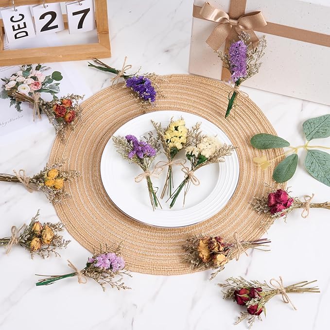 12/24 PCS Charming Dried Flowers Bouquet - Image 5