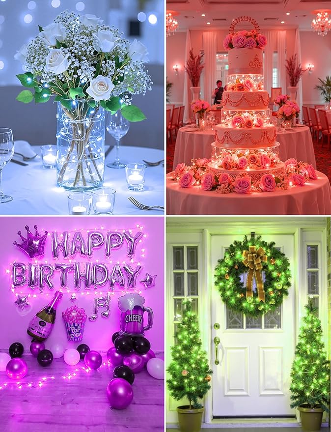 Brightown 14 Pack 6 Color LED Fairy Lights Battery Operated String Lights - Image 8